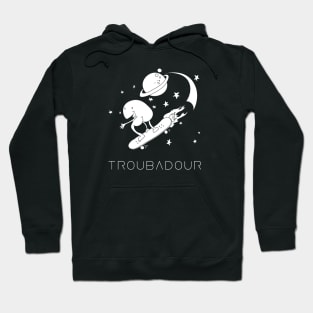 Troubadour skateboard to the moon Hoodie